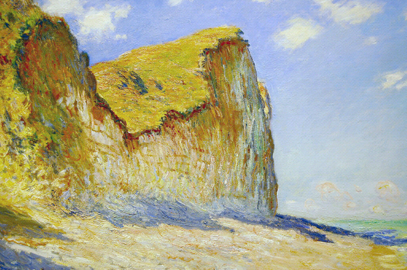 Cloude Monet Classical Oil Paintings Cliffs near Pourville 1882