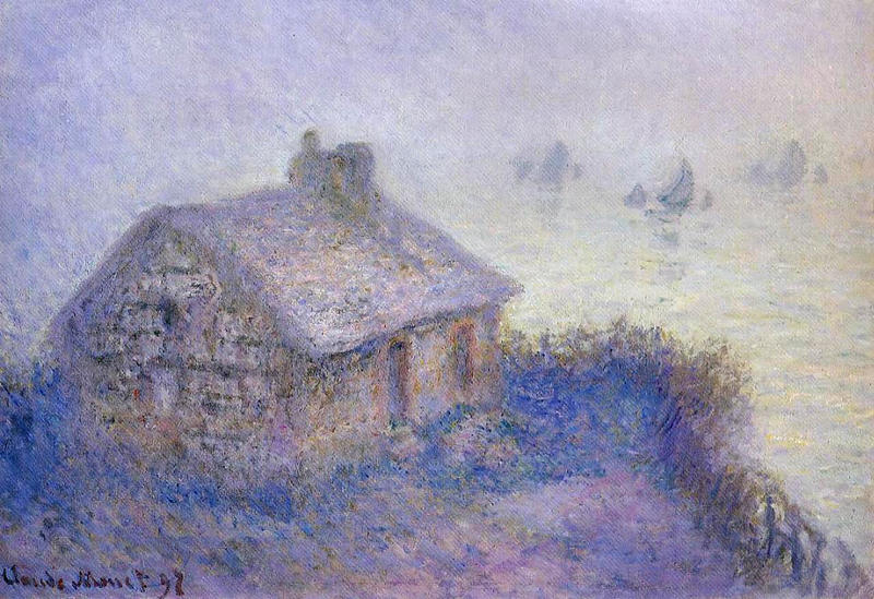 Customs House at Varengeville in the Fog. Blue Effect 1897