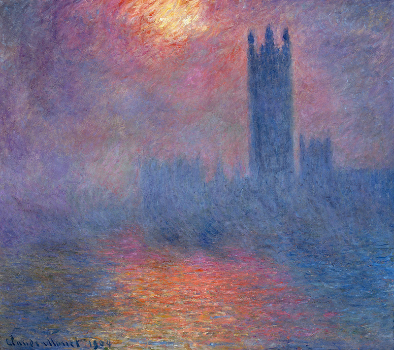 Houses of Parliament, London, Sun Breaking Through 1904