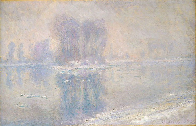 Cloude Monet Oil Paintings Ice on the Siene at Bennecourt 1897