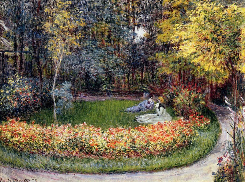 Cloude Monet Paintings In the Garden 1875