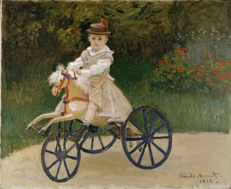 Cloude Monet Oil Painting Jean Monet on a Mechanical Horse 1872