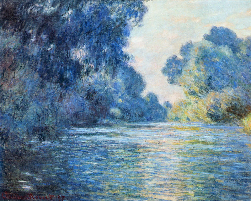 Cloude Monet Oil Painting Morning on the Seine at Giverny 1897