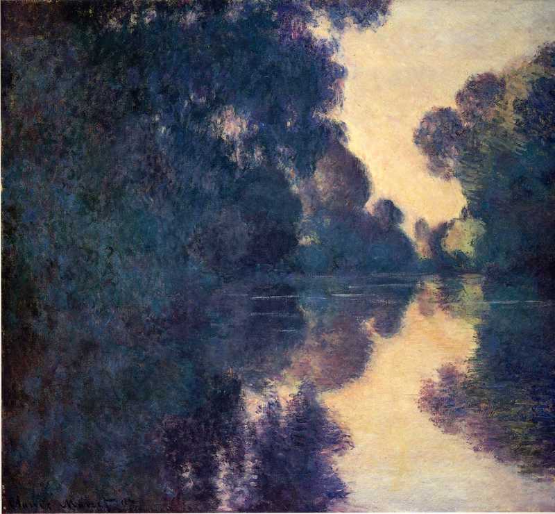 Cloude Monet Morning on the Seine, Clear Weather 2 1897