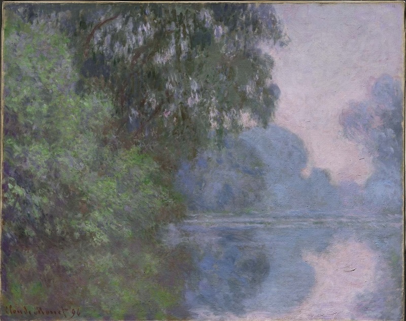 Cloude Monet Painting Morning on the Seine, near Giverny 2 1896