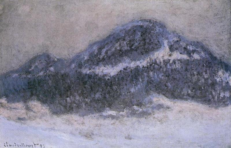 Cloude Monet Oil Paintings Mount Kolsaas in Misty Weather 1895