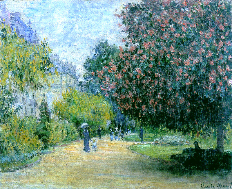 Cloude Monet Oil Painting Park Monceau 1876