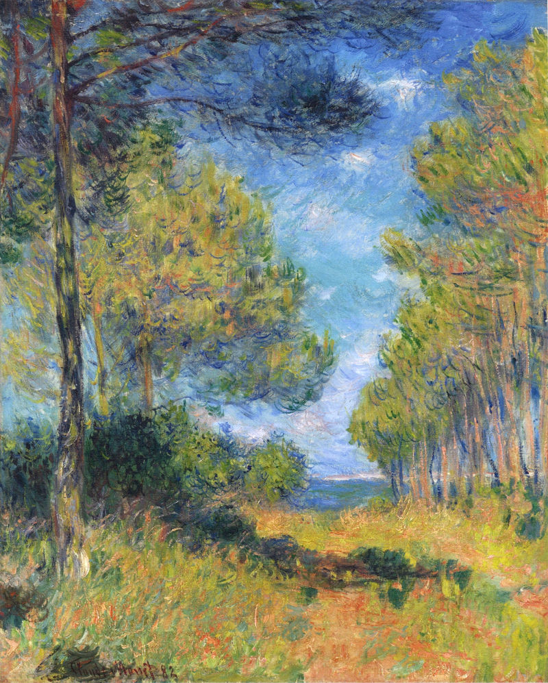 Cloude Monet Oil Painting Path at Varengeville 1882