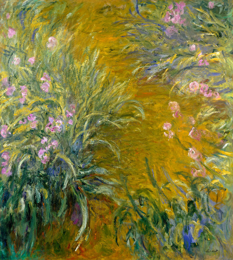 Cloude Monet Paintings Path through the Irises 2 1917