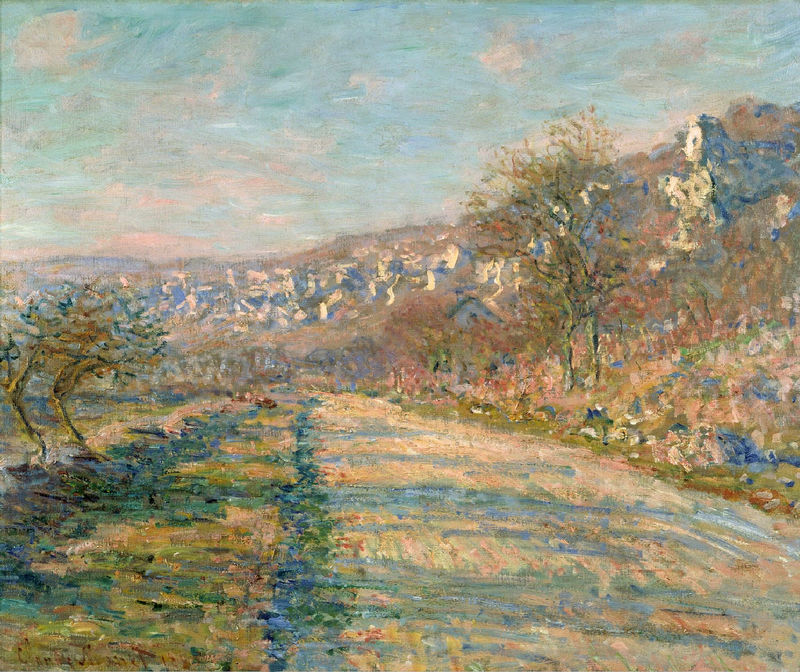 Cloude Monet Oil Painting Road of La Roche-Guyon 1880