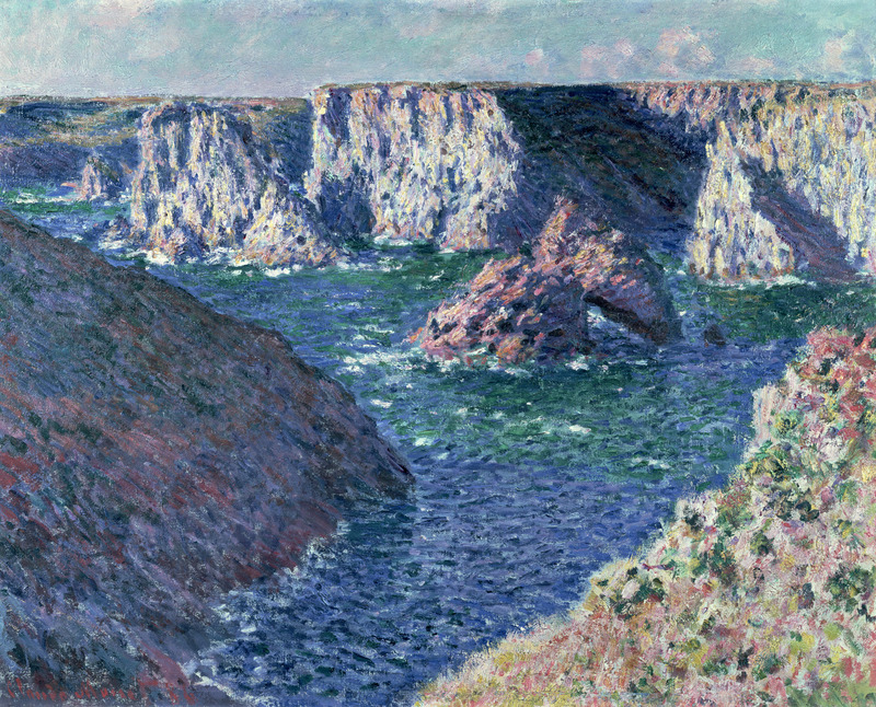 Cloude Monet Oil Painting Rocks at Belle-Ile 1886