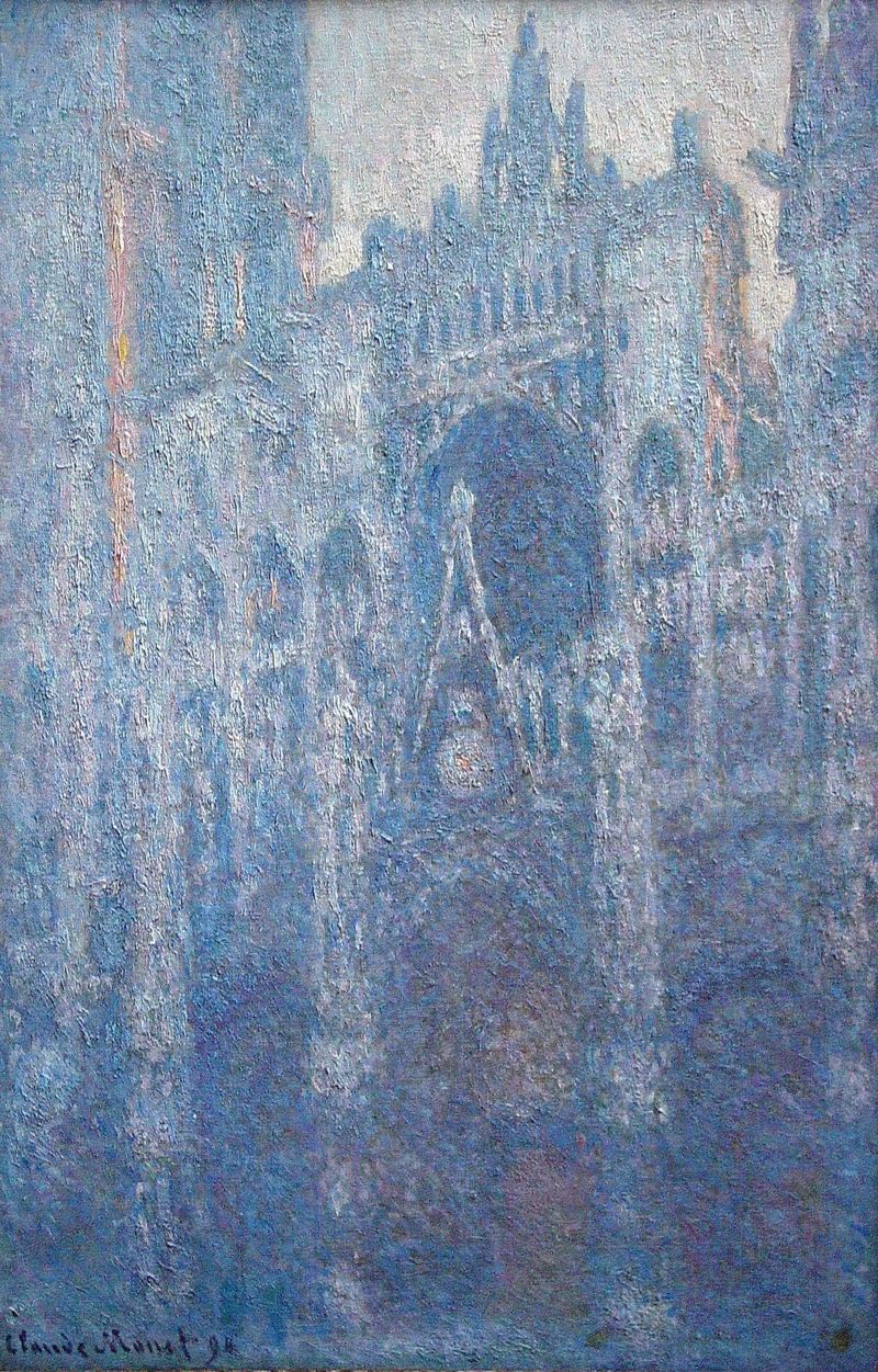 Cloude Monet Oil Paintings Rouen Cathedral, Clear Day 1894