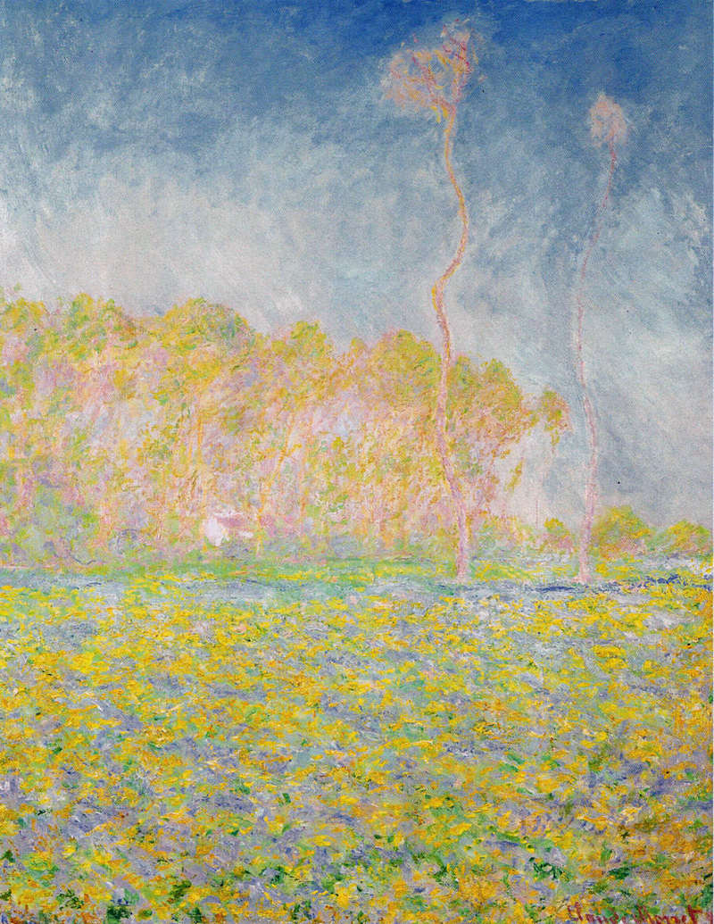 Cloude Monet Painting Spring Landscape 2 1894