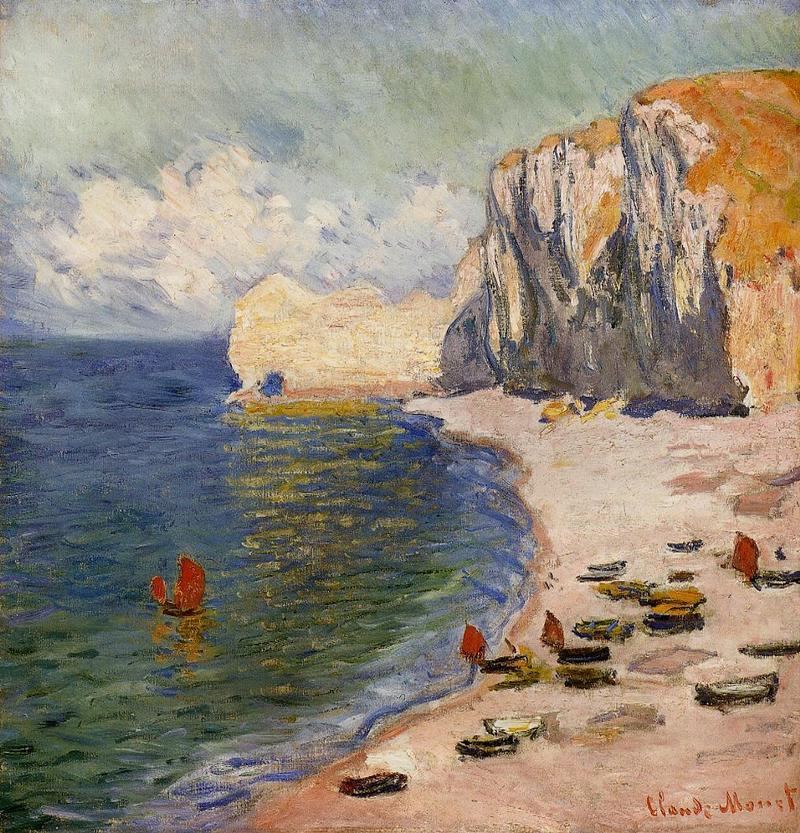 The Beach and the Falaise d'Amont 1885