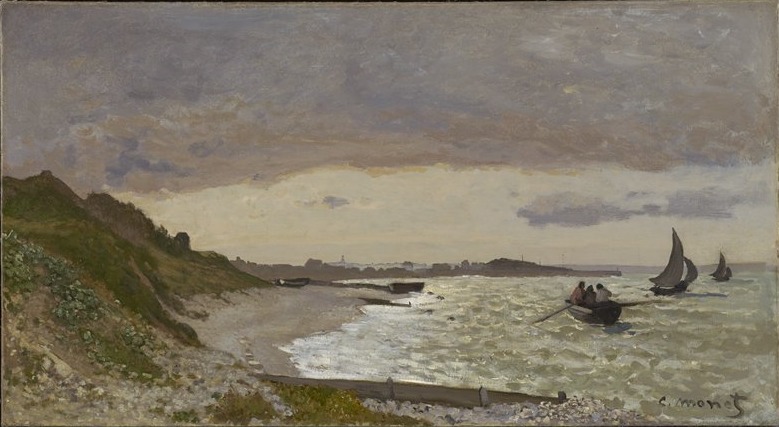 Cloude Monet Oil Paintings The Coast at Sainte-Adresse