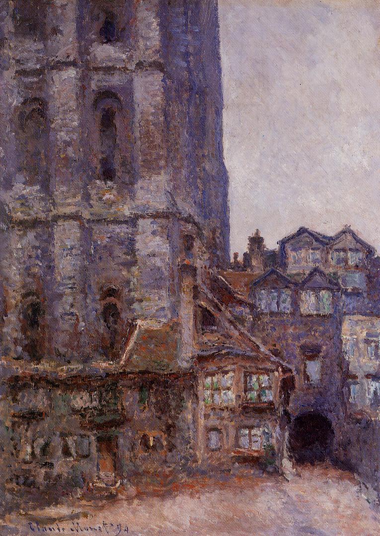 Monet Oil Paintings The Cour d'Albane, Grey Weather 1892