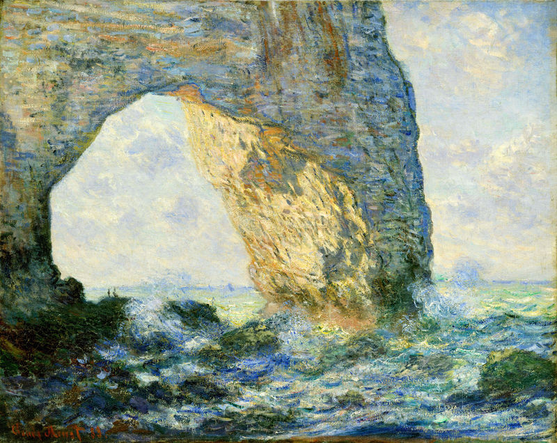 The Manneport, Rock Arch West of Etretat 1883