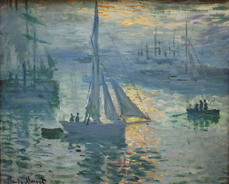 Cloude Monet Paintings The Sea, Sunrise 1873