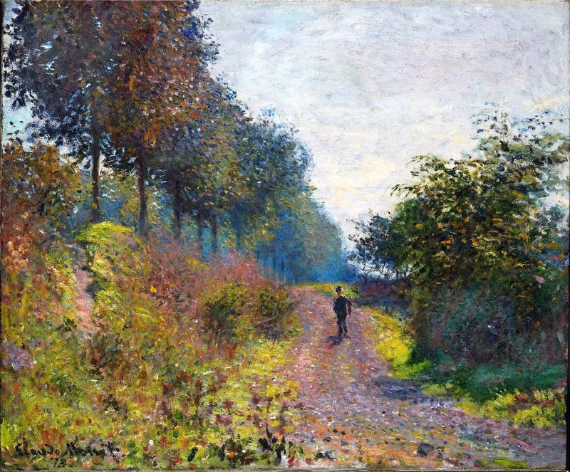 Cloude Monet Paintings The Sheltered Path 1873