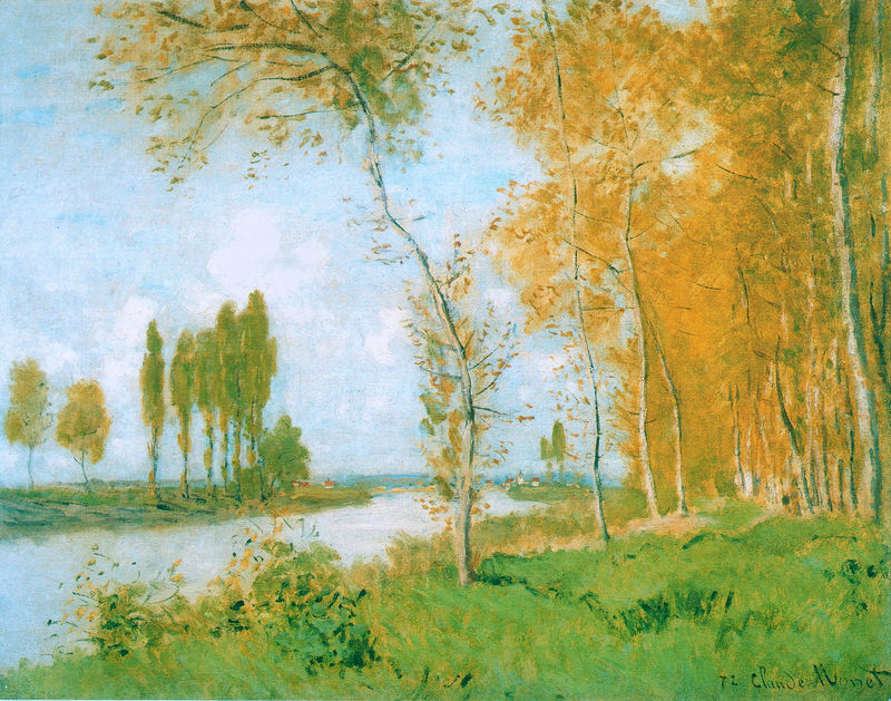 Cloude Monet Oil Paintings The Spring in Argentuil 1872