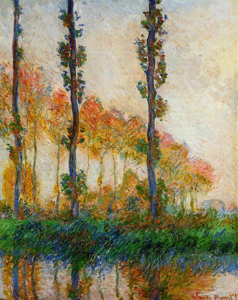 Cloude Monet Oil Paintings The Three Trees, Autumn 1891