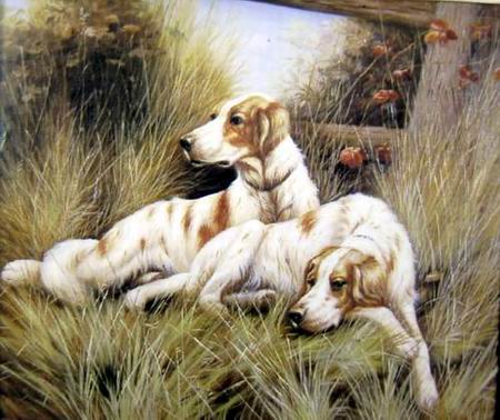 Dafen Oil Painting on canvas -dog002