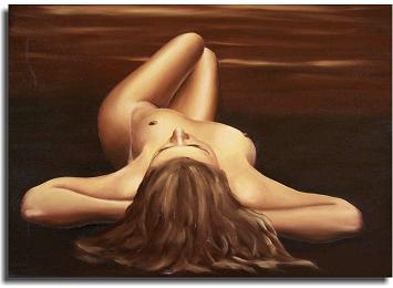 Dafen Modern Naked Portraiture Oil Painting on canvas -figure081