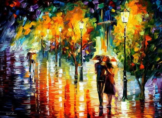 Modern impressionism palette knife oil painting