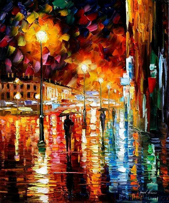 Modern impressionism palette knife oil painting