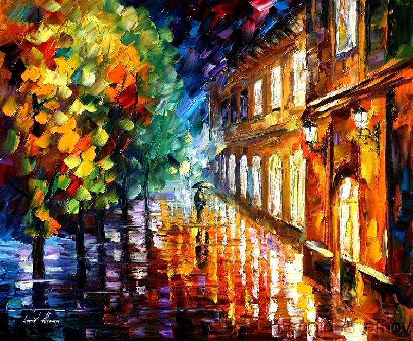 Modern impressionism palette knife oil painting