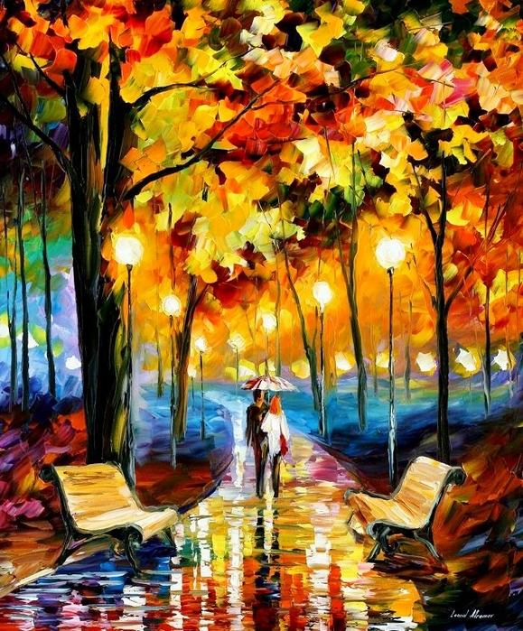 Modern impressionism palette knife oil painting