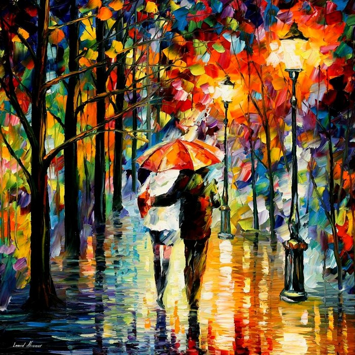 Modern impressionism palette knife oil painting