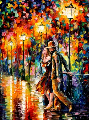 Modern impressionism palette knife oil painting kp017 - Click Image to Close