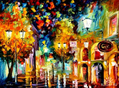 Modern impressionism palette knife oil painting