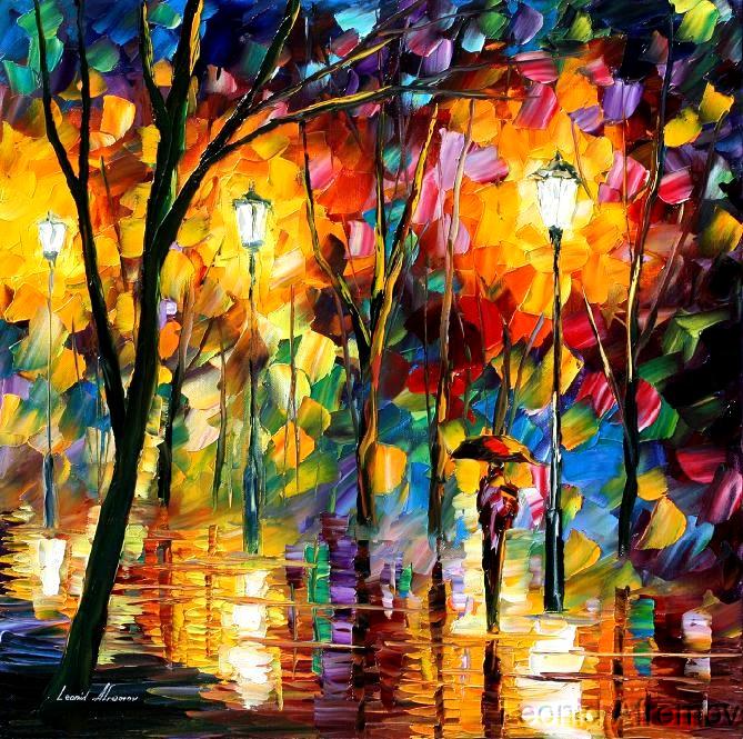 Modern impressionism palette knife oil painting kp021