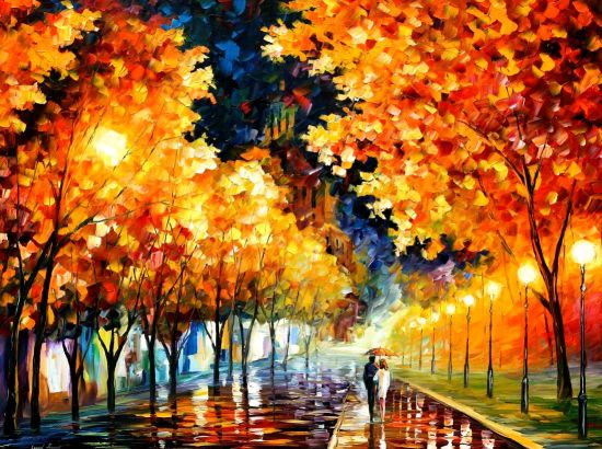 Modern impressionism palette knife oil painting kp022 - Click Image to Close