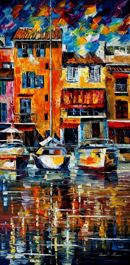 Modern impressionism palette knife oil painting kp031