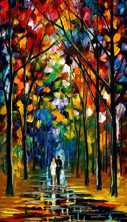 Modern impressionism palette knife oil painting kp053 - Click Image to Close