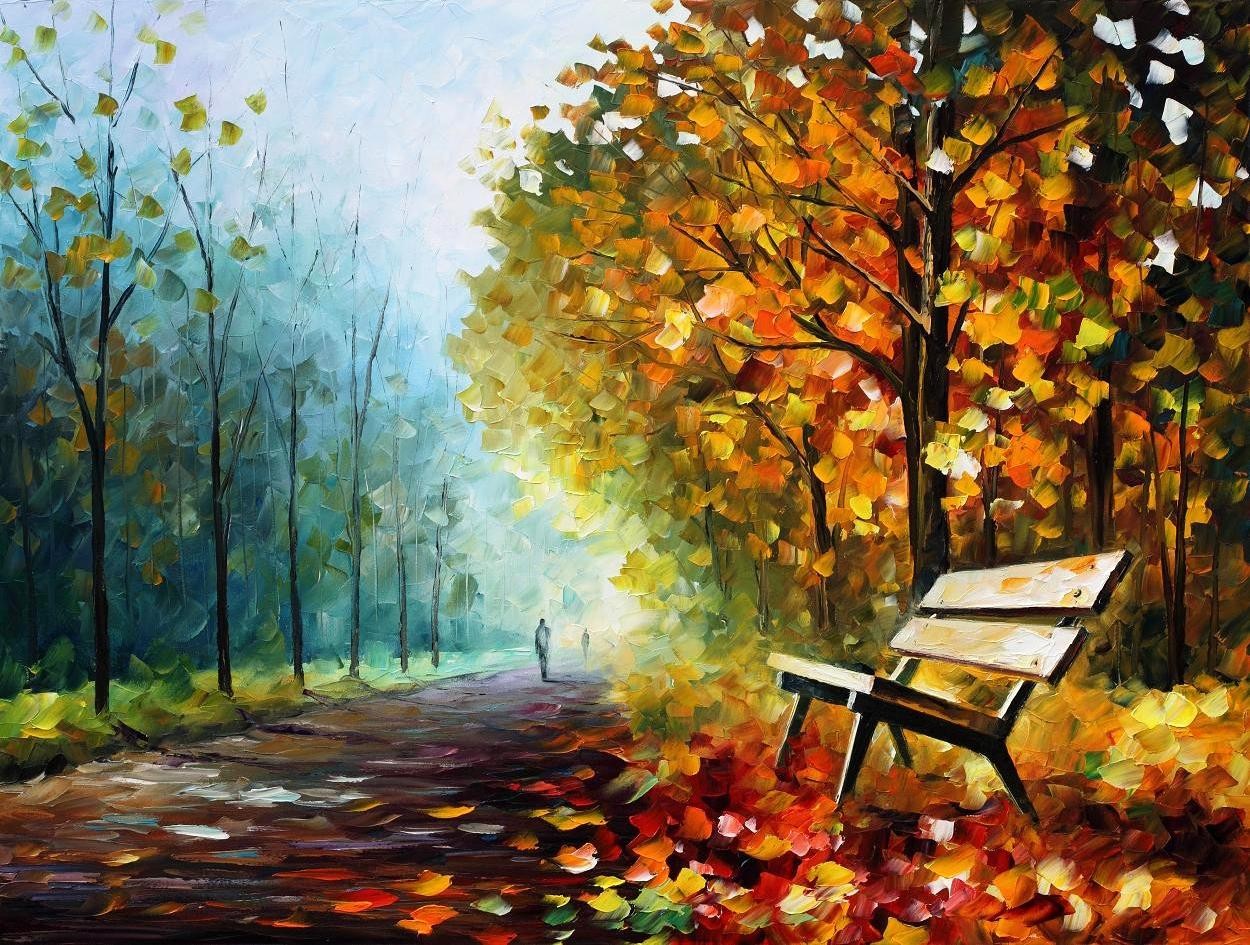 Modern impressionism palette knife oil painting