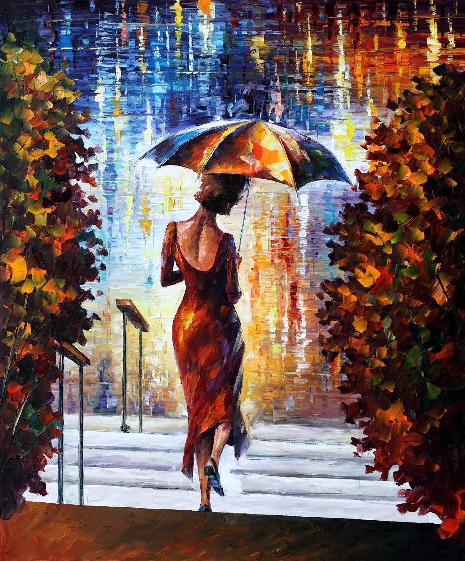 Modern impressionism palette knife oil painting