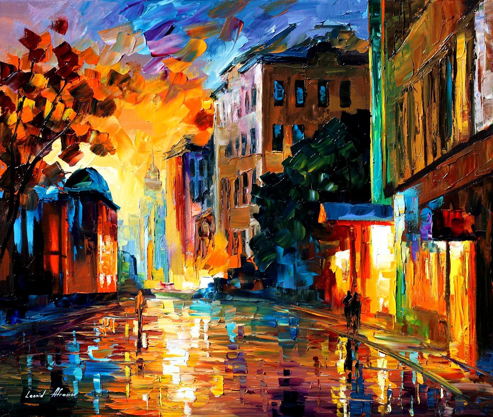 Modern impressionism palette knife oil painting