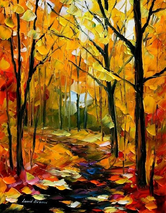 Modern impressionism palette knife oil painting kp098