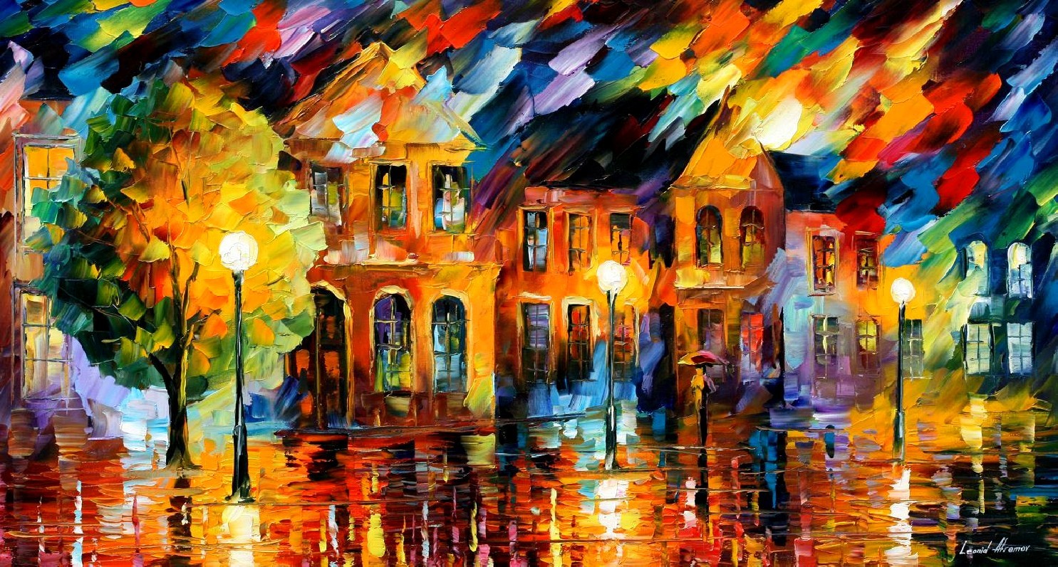 Modern impressionism palette knife oil painting