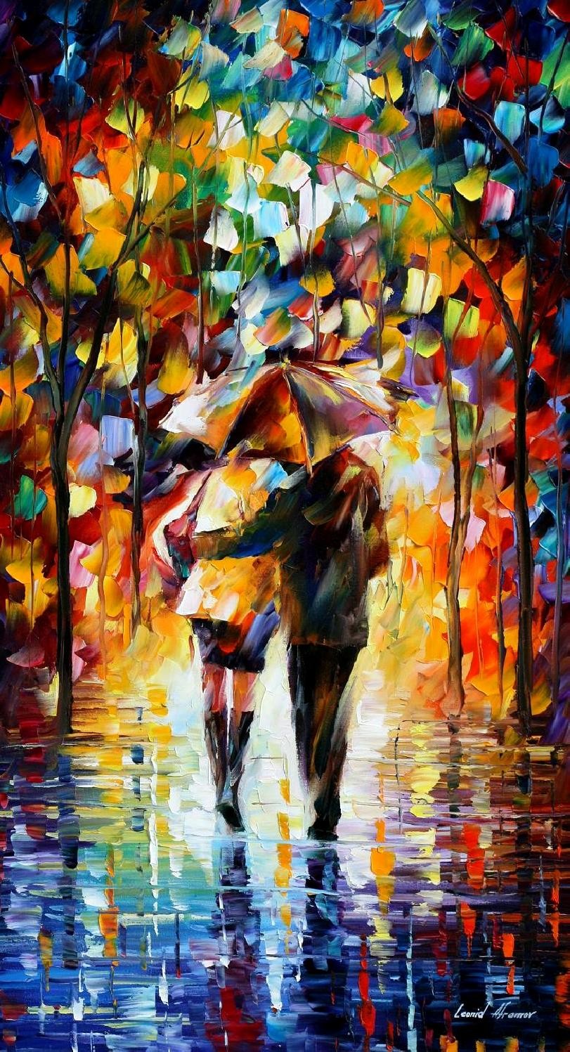 Modern impressionism palette knife oil painting kp116