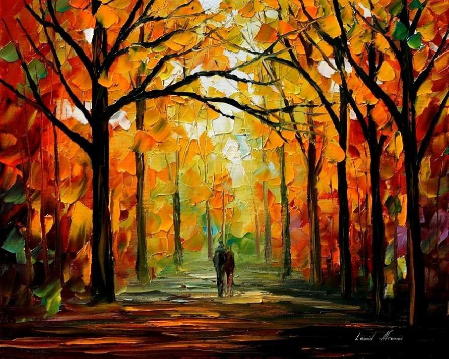 Modern impressionism palette knife oil painting