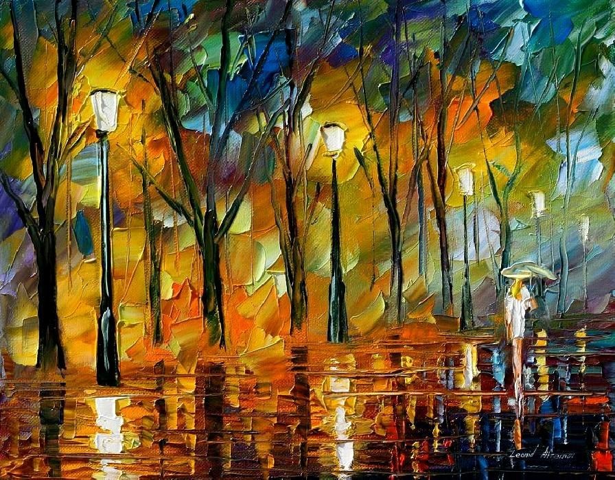 Modern impressionism palette knife oil painting