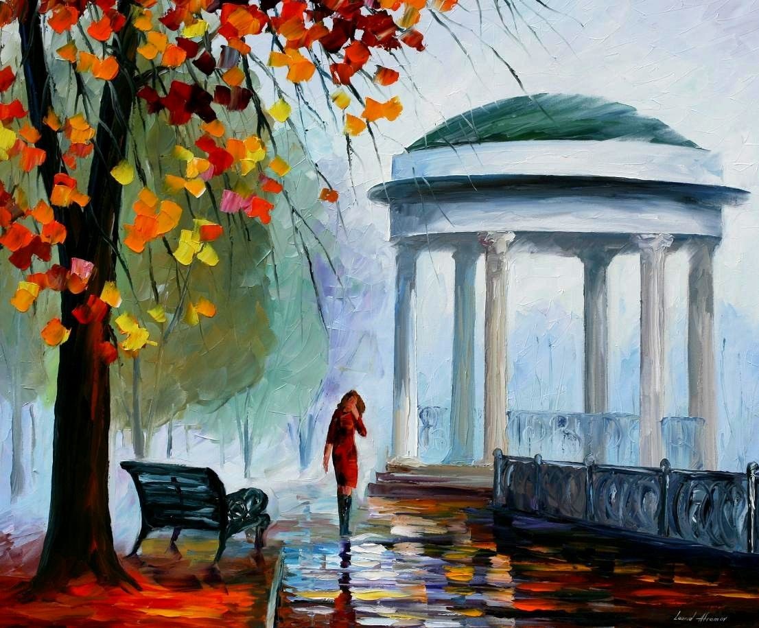 Modern impressionism palette knife oil painting