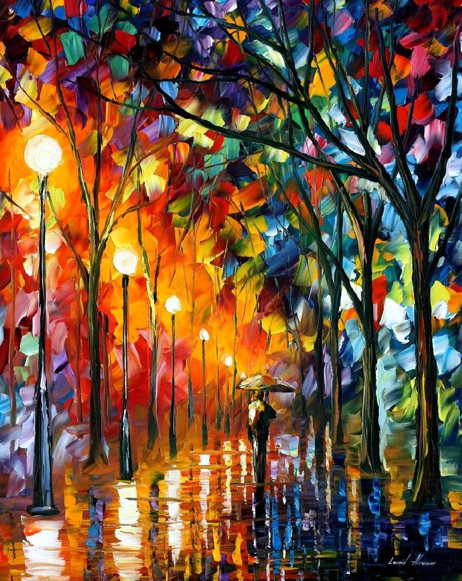 Modern impressionism palette knife oil painting kp147