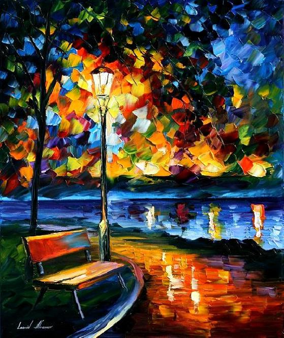 Modern impressionism palette knife oil painting