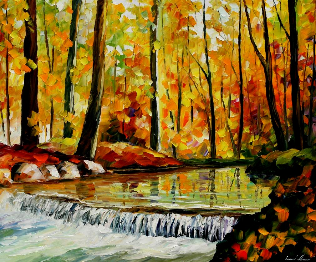 Modern impressionism palette knife oil painting